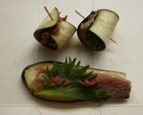 イワシとなすの梅しそロール作り方4写真