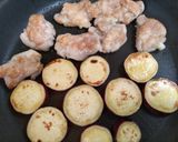 時短簡単夕飯主菜！鶏もも肉と薩摩芋の照り焼き弁当作り方7写真
