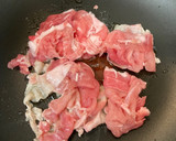 菜の花と豚こま肉の塩焼きそば♪作り方4写真