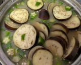 なすとオクラの味噌汁🍆作り方4写真