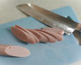 麗人の＊ソーセージをのせた目玉焼き作り方1写真