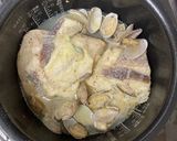 炊飯器で楽スープパスタ!鯛のアラとアサリ作り方4写真
