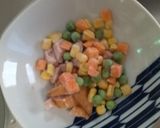 レンジ簡単中華風シーフードレモン味炒飯弁当作り方2写真