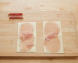 スライスチーズの生ハムロール作り方2写真
