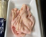 鶏皮×白菜の浅漬けの和サラダ作り方1写真