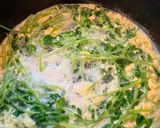 豆苗とふわふわ卵の中華スープ作り方4写真