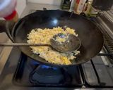 鰹節が決めて！大根の葉の漬けもの炒飯作り方6写真