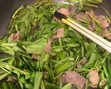 空芯菜と牛肉のピリ辛オイスターソース炒め作り方4写真