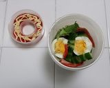 サラダポットで麺ランチ~サラダうどん作り方4写真