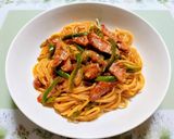 簡単昼食夕飯！喫茶店ナポリタン風焼きそば作り方14写真