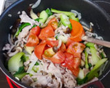 青梗菜＆トマト＆茄子＆豚肉のコンソメ炒め作り方4写真