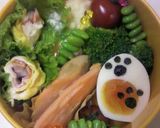 キャラ弁d(ﾟｰﾟ*)靴下にゃんこ♪作り方1写真