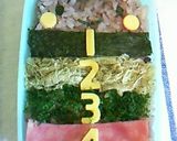 ♪簡単キャラ弁♪だるま落とし風♪作り方2写真
