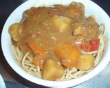 残ったカレーで！カレーパスタグラタン作り方4写真