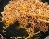 ぽん酢でサッパリ☆サラダ牛丼作り方2写真