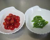 カラフル野菜のツナスクランブルエッグ作り方1写真