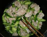 胡瓜と豚肉の甘酢炒め作り方7写真