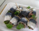 いわしの梅しそ巻き焼き作り方3写真
