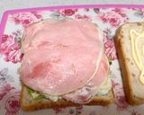 ポテトサラダ&ハム&レタス&トマトのサンドイッチ作り方1写真
