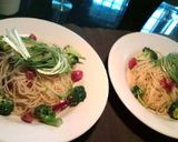 水菜とブロッコリーのペペロンチーノ作り方6写真