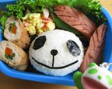 どアップ!生茶パンダ弁当♥♡作り方8写真