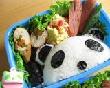 どアップ!生茶パンダ弁当♥♡作り方7写真