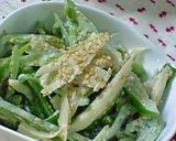 ピーマンと魚肉ソーセージのW胡麻きんぴら作り方10写真