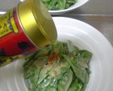 絹さやのクリームチーズ和え作り方5写真