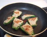 テリテリピーマンの肉詰め作り方6写真