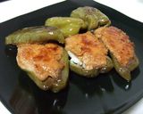 テリテリピーマンの肉詰め作り方9写真