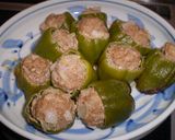 丸ごとピーマンの肉詰め作り方7写真