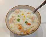 (大人用)野菜入りミルクパン粥作り方4写真