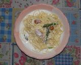 レンジでチン！お手軽クリームソースパスタ作り方6写真