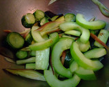 【夏野菜】白瓜と茄子・胡瓜の和風サラダ作り方3写真