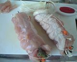 とり胸肉の野菜巻き☆作り方4写真