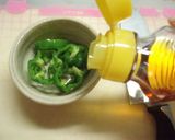材料３つお弁当に❤ピーマンと塩昆布作り方3写真