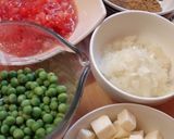 グリンピースとパニール のインドカレー作り方1写真
