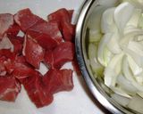 【豚肉の酢醤油煮】　酢としょう油だけ作り方1写真