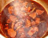 【豚肉の酢醤油煮】　酢としょう油だけ作り方4写真