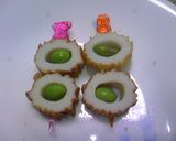 お弁当に✿ちくわと枝豆の串刺し作り方3写真
