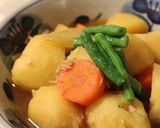 簡単！ツナ缶で・新じゃがと新玉ネギの煮物作り方7写真