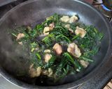 ワンパンで♡ハラミとほうれん草の中華炒め作り方5写真