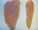 レンジで簡単♪ささみの梅しそくるくる◎作り方1写真