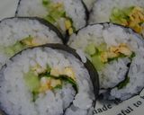 夫の好物♡キムチで恵方巻き（巻き寿司）①作り方14写真