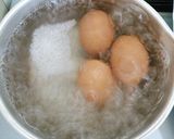焼きそばの粉ソースで煮卵風♪作り方1写真