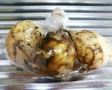 焼きそばの粉ソースで煮卵風♪作り方5写真