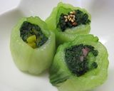 青菜のお花★巻いただけ作り方6写真