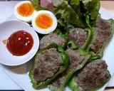 シンプルに☆ピーマンの肉詰め作り方8写真