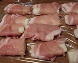 山芋の豚肉巻きトマトのせ♪作り方3写真