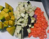 簡単・トマト缶で旬野菜と豚カレー作り方2写真